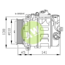 NP 7SEU17C A/D PV6 110MM 12V V-B