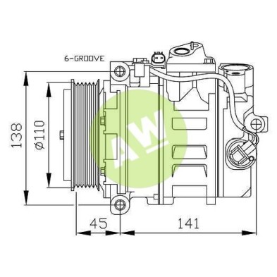 NP 7SEU17C A/D PV6 110MM 12V V-B