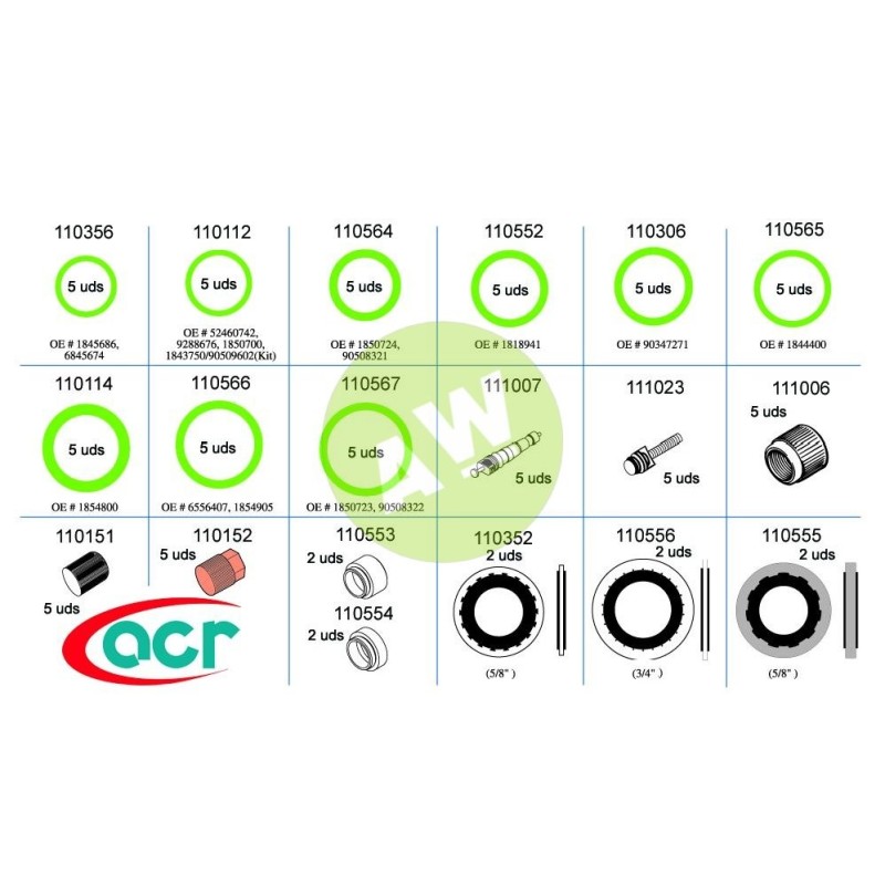 KIT JUNTAS MANTENIMIENTO OPEL (KIT 2)