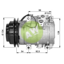 NP 10S17C A/D 1A 133MM SD15 12V V-B A/C