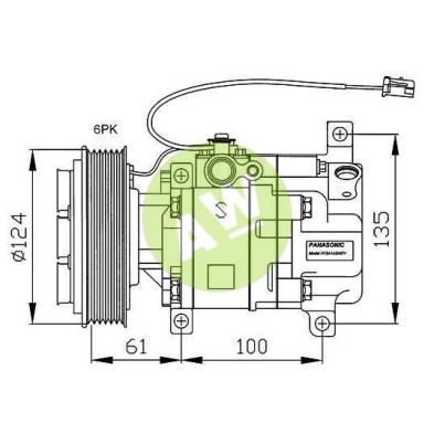 PA H12A1AG4DY A/D PV6 125MM 12V V-B