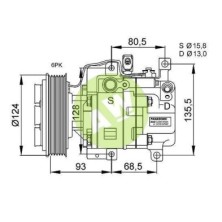 PA GJ6A61K00C A/D PV6 124MM 12V V-B