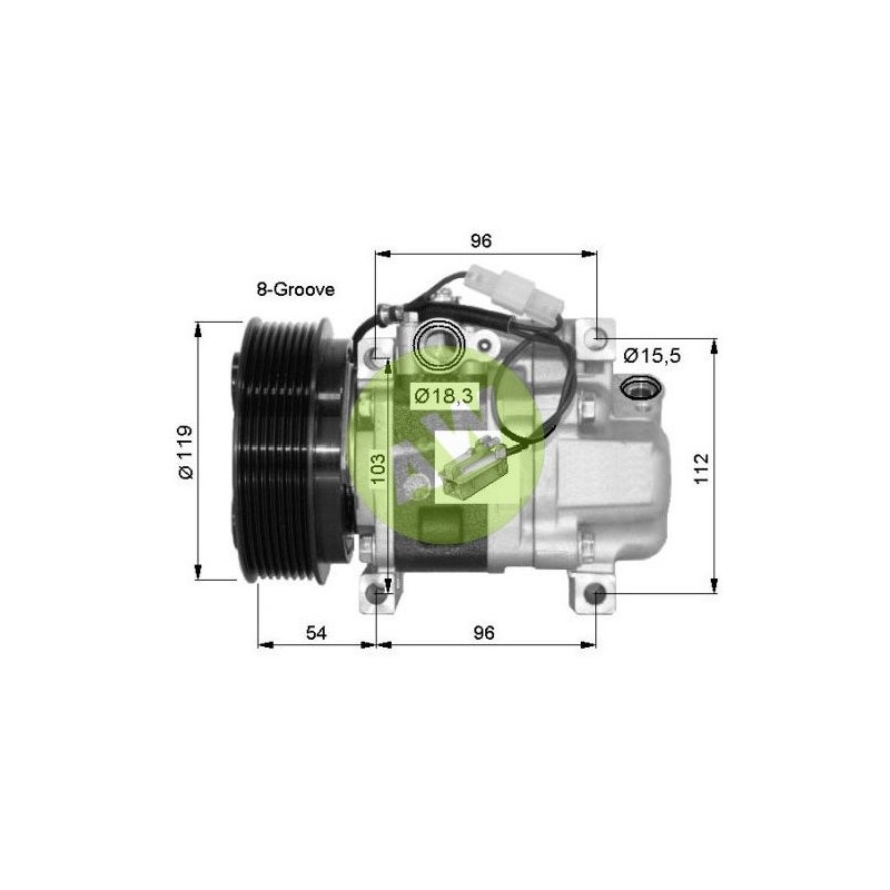 PA H12A1AQ4HE A/D PV8 119MM ST9 12V V-B