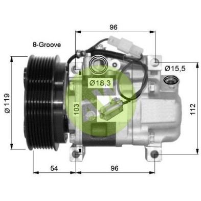 PA H12A1AQ4HE A/D PV8 119MM ST9 12V V-B