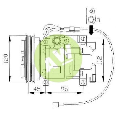 PA SA11A1AA4PN A/D PV4 125MM ST11 12V V-B