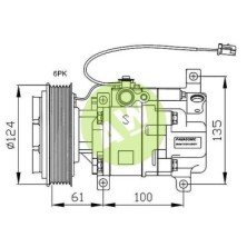 PA H12A1AG4DY A/D PV6 129MM 12V V-B