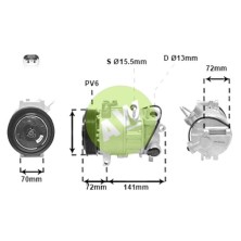 NP 6SEU16C A/D PV6 127MM 12V V-B (2D-1T) ELECTV. DODGE-JEEP