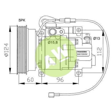 PA H12A0AX4QUGL A/D PV5 129MM 12V V-B