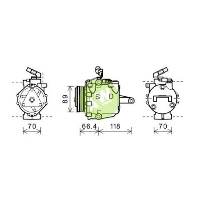 CL MSC60C A/D PV4 90MM SD10 12V V-B (2D-1T)