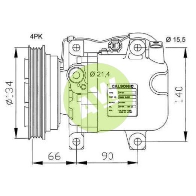 CL NVR140S PV4 140MM ST15 12V XXXX