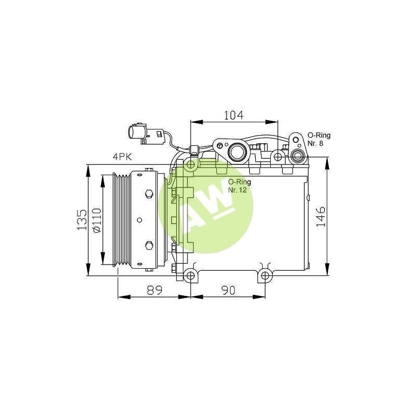 CL MSC105CVS A/D PV4+BLINDADO 110MM 12V V-B