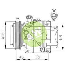 NP TV14EC A/D PV4 125MM ST7 12V V-B