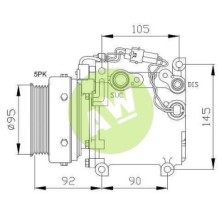 CL MSC90C A/D PV5+BLINDADO 99MM 12V V-B