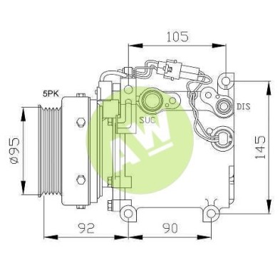 CL MSC90C A/D PV5+BLINDADO 99MM 12V V-B