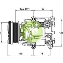 VI SCROLL-90V A/D PV6 98MM 12V H-B C/S