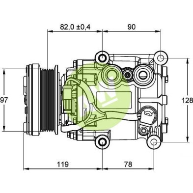VI SCROLL-90V A/D PV6 98MM 12V H-B C/S