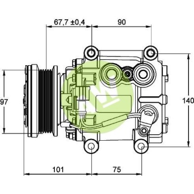 VI SCROLL-90V A/D PV6 97MM 12V H-B C/S
