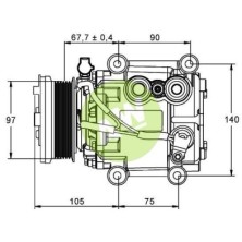 VI SCROLL-90V A/D PV6 97MM 12V H-B C/S