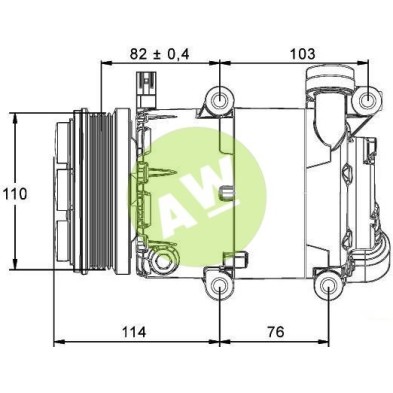 VI VS16 A/D PV5 110MM 12V V-B