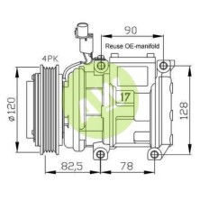 NP 10PA17C A/D PV4 125MM ST9 12V A/C