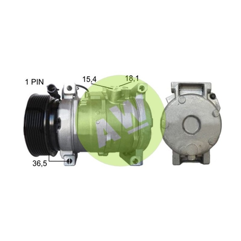 NP 10S17C A/D PV8 125MM ST15 12V V-B A/T