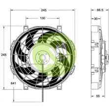 ELECTROVENTILADOR REV 225MM 12V