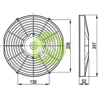 ELECTROVENTILADOR ASP 225MM 24V