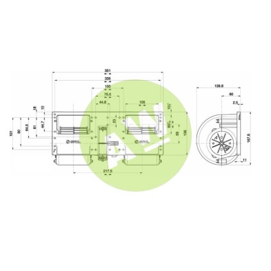 TURBINA DOBLE 12V