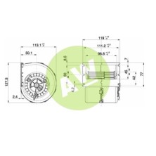 TURBINA SENCILLA 12V 3 VELOCIDADES