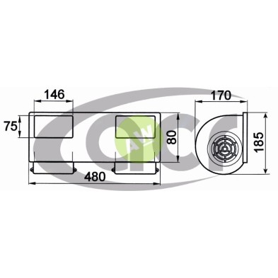 TURBINA DOBLE 24V 480MM