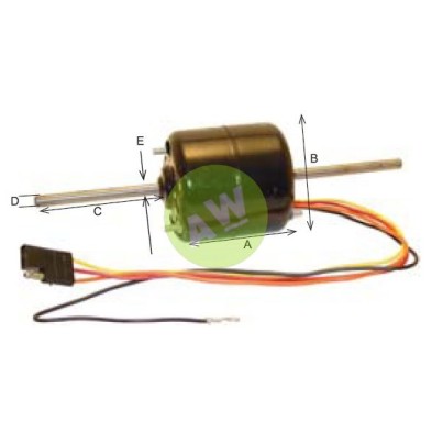 MOTOR ELECTRICO DOBLE EJE 12V 75X86MM