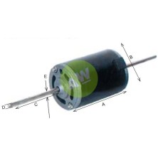 MOTOR ELECTRICO DOBLE EJE 12V 77X110MM