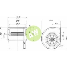 TURBINA VENT. HABITACULO JOHN DEERE 12V (AL215704)