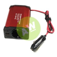 CONVERTIDOR ESPECIAL AUTOMOCION 12V DC - 220V AC CON 2 PUERTOS USB