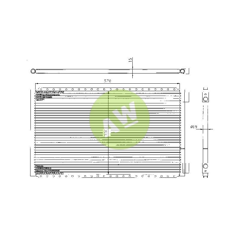 CONDENSADOR UNIVERSAL TRIPAC 570X330X16