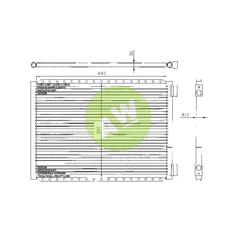 CONDENSADOR UNIVERSAL TRIPAC 440X320X16