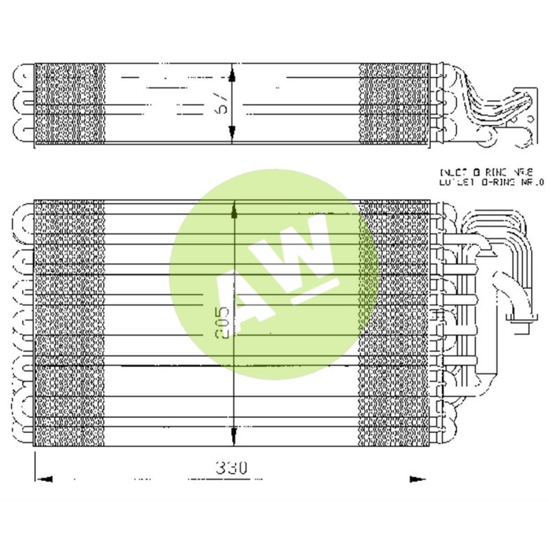 EVAPORADOR BMW SERIE5 E34/SERIE7 E32