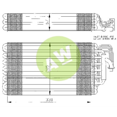 EVAPORADOR BMW SERIE5 E34/SERIE7 E32