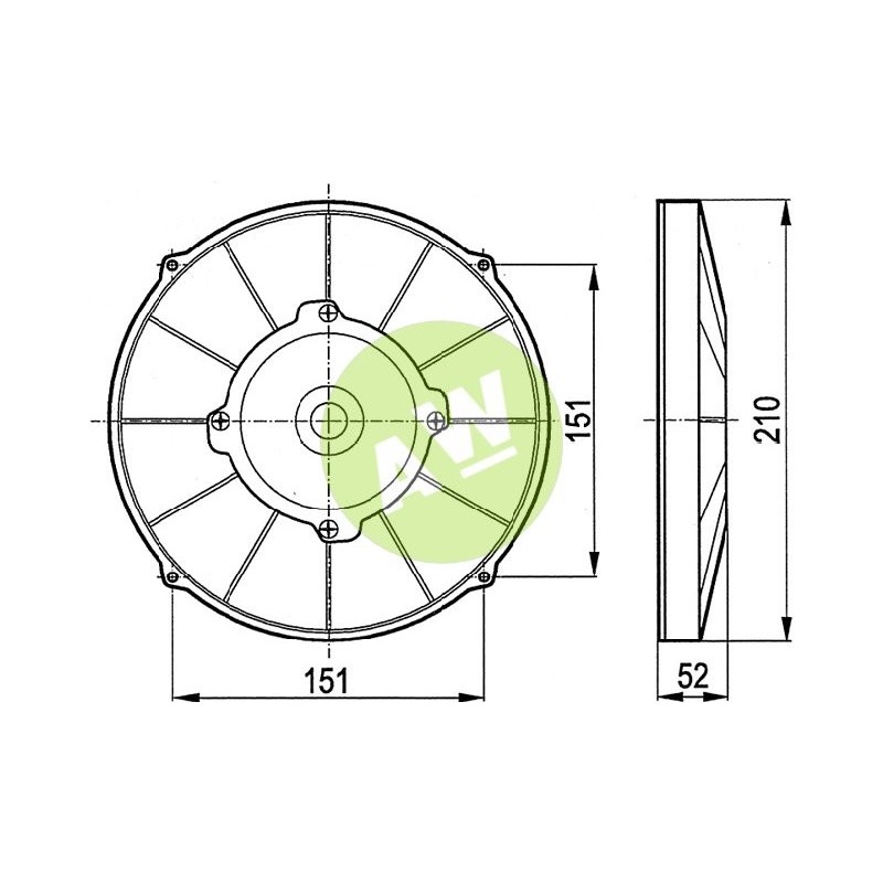 ELECTROVENTILADOR SOP 12V