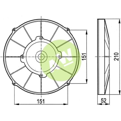 ELECTROVENTILADOR SOP 12V