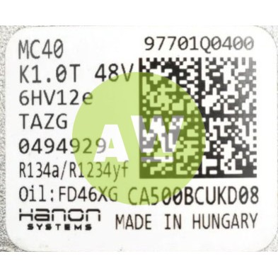 HANON 6HV12E A/D PV7 126MM 48V V-B 3PINS BOBINA Y ELECTROVALVULA