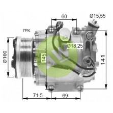 SD TRSE07 A/D PV7 100MM 12V V-B