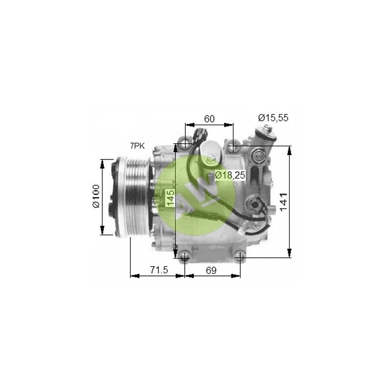 SD TRSE07 A/D PV7 100MM 12V V-B