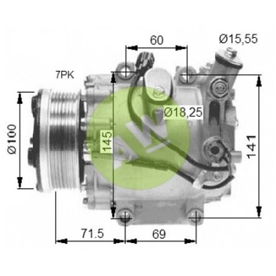 SD TRSE07 A/D PV7 100MM 12V V-B