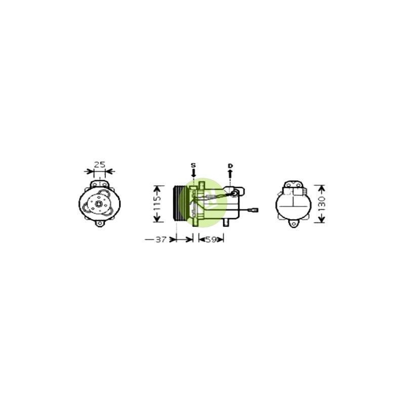SS 10LV6 PV5 115MM ST5 12V V-B C/S