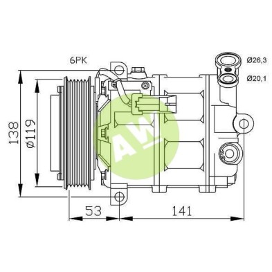 ZX DCS17IC A/D PV6 120MM 12V V-B