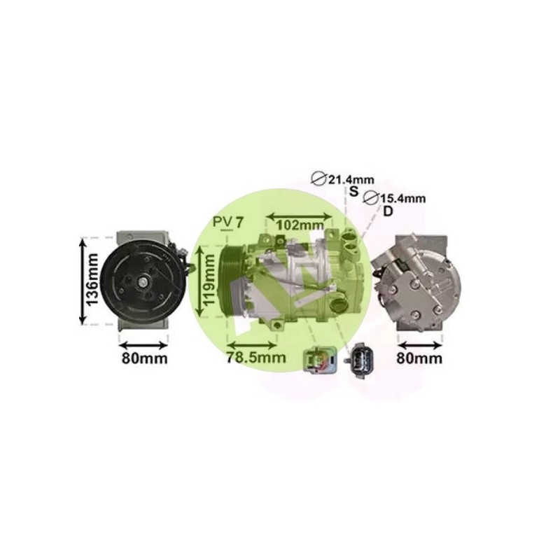 ZX DCS17EC A/D PV7 119MM 12V V-B