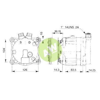 HR V5C PV8 118MM 12V V-R