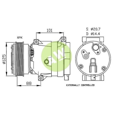HR V5 A/D PV6 130MM ST16 12V H-B