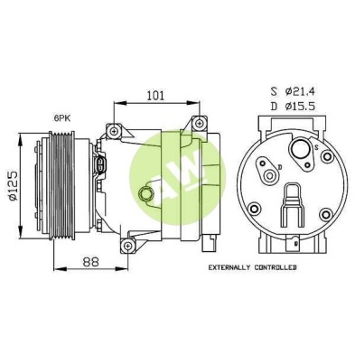 HR V5 A/D PV6 130MM ST16 12V H-B